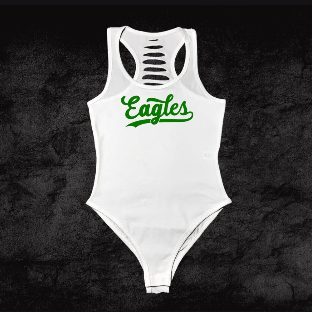 White/Green Eagles Outfit, Philly Fan, Eagles Bodysuit, Philadelphia Shirt